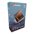 vSeeBox Elite Mini Android streaming box packaging, 6K HDR, 4GB RAM, 32GB storage, voice remote