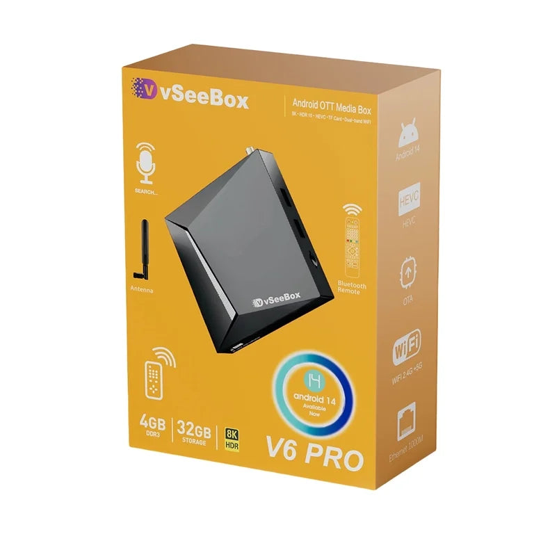 vSeeBox V6 Pro Android streaming box